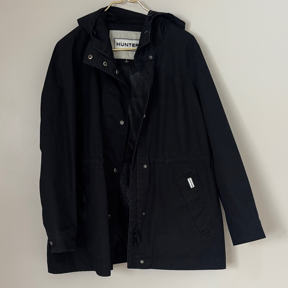 Hunter Womens Black Raincoat